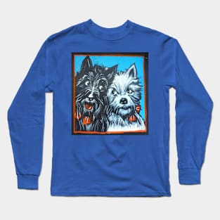 Black & white dogs Long Sleeve T-Shirt